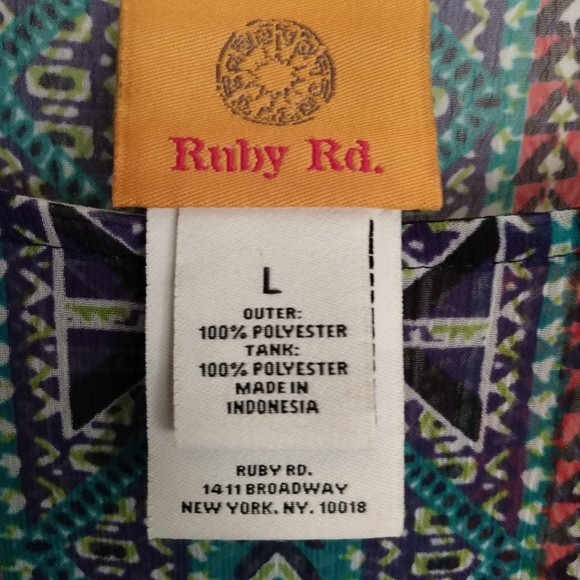 Ruby Rd. Ladies size L blouse - Picture 6 of 7
